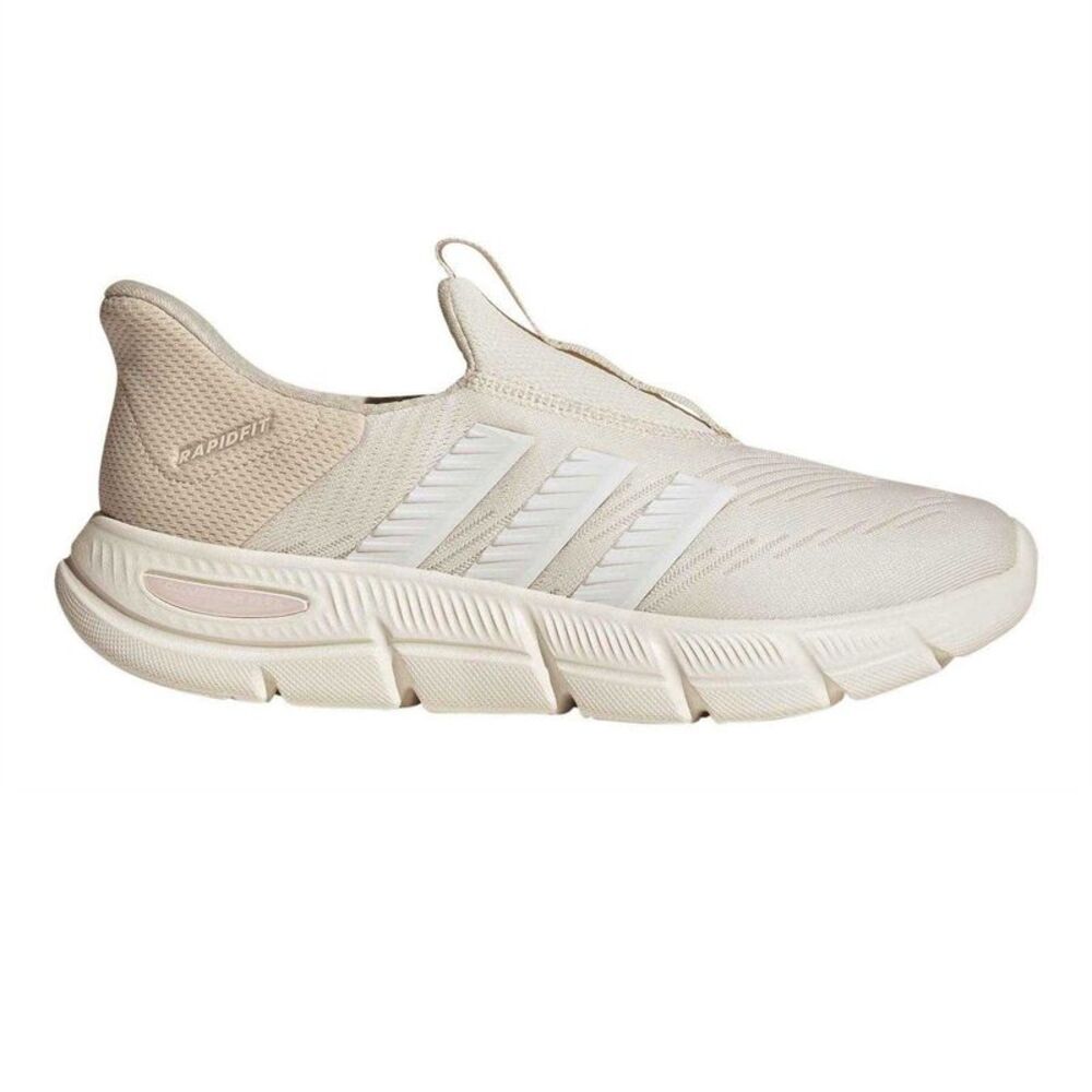 Adidas Womens/Ladies 3 Stripes Cloudfoam Sneakers / Wonder White